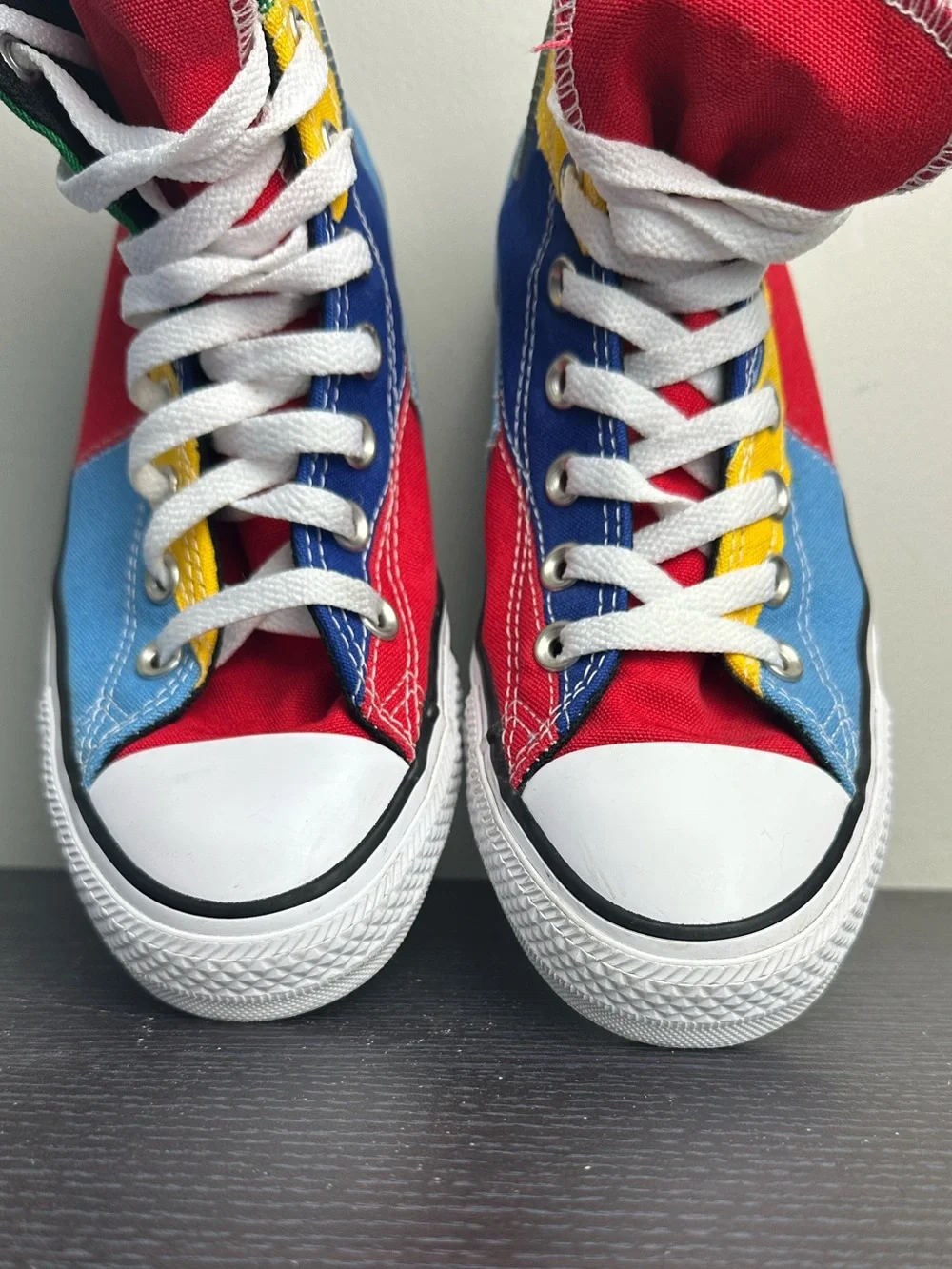 Converse Chuck Taylor All Star High Top Patchwork Colorblock Sneakers - Picture 4 of 10